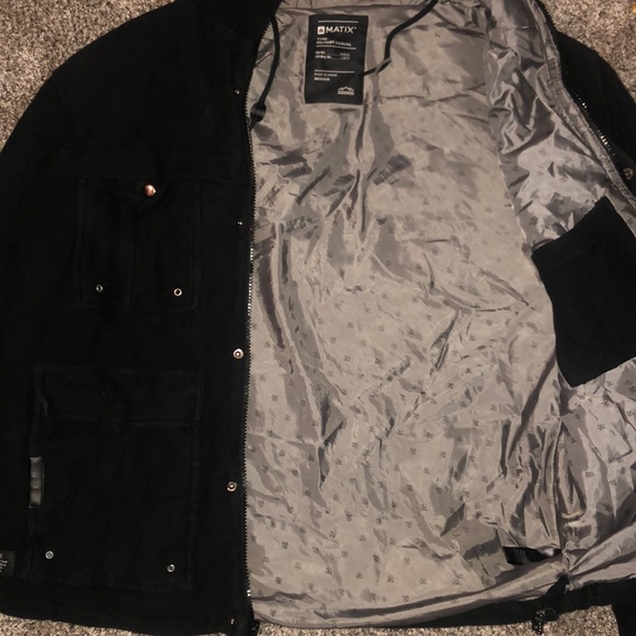 Matix black padded jacket medium - Picture 2 of 6